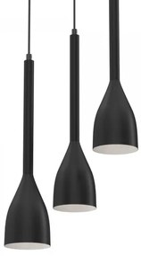 Lampadario su corda ISTAPPAR 3xE27/60W/230V nero
