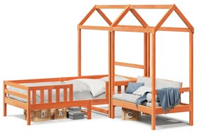 Giroletto Con Panca E Tetto Cera 100x200 Cm İn Legno Di Pino /