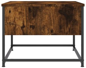 Tavolino da salotto rovere fumo 100x51x40 cm legno multistrato