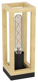 Lampada Da Tavolo Vintage Nafferton Acciaio Nero 1 Luce E27