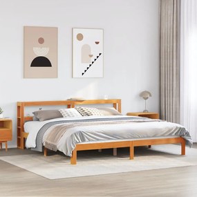 Letto senza materasso marrone cera 180x200 cm in legno di pino