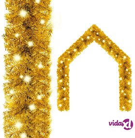 vidaXL Ghirlanda Natalizia con Luci a LED 5 m Oro