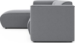 Divano angolare grigio chiaro (con penisola a sinistra/con chaise lounge) Merid – Ropez