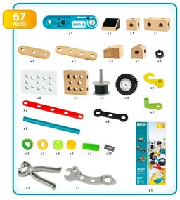 Brio Builder - Set di costruzioni con motore a trazione, 67 pz