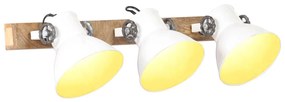 Lampada Da Parete İn Stile Industriale Bianca 65x25 Cm E27 /