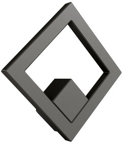 Applique LED da Esterno Quadrata 12W IP65 CCT con LED OSRAM - Antracite