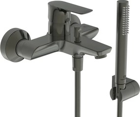 Rubinetto per vasca getto laminare cristallino Concept Air per muro grigio spazzolato IDEAL STANDARD