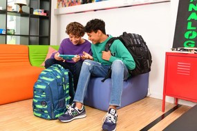 Zaino scuola coocazoo MATE, Lime Stripe, certificato AGR