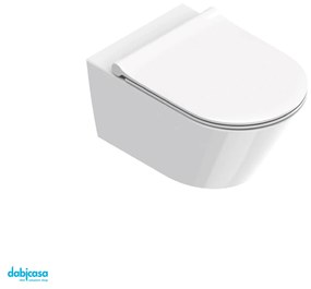 Ceramica Catalano "Zero 55" Wc Sospeso Senza Brida Bianco Lucido