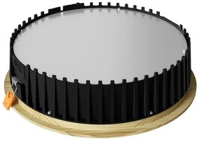 APLED-Lampada LED RONDO WOODLINE LED/18W/230V 4000K diametro 26 cm pino legno solido