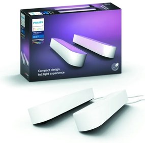 Philips - Set 2x lampada da tavolo dimmerabile LED RGB Hue AMBIANCE 6W 230V bian