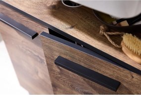 Mobile marrone sotto il lavabo in rovere 60x53 cm Set 374 - Pelipal