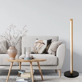 Lampada da terra LED VERDE LED/18W/230V 3000K rovere/nero