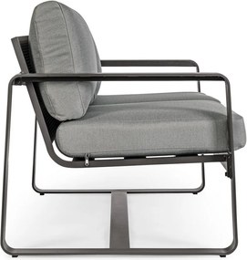 Divano da giardino in alluminio grigio Merrigan - Bizzotto
