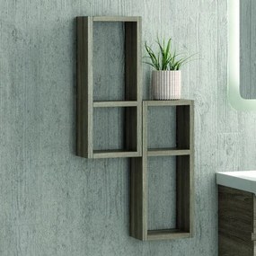 Kamalu - pensile bagno aperto dimensioni 55x20x15cm con piano interno sp-45a