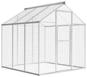 Voliera Da Giardino İn Alluminio 183x178x194 Cm /