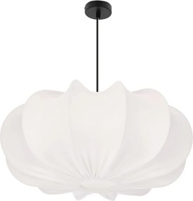 Lampadario bianco con paralume in tessuto ø 52 cm Cafee – Candellux Lighting
