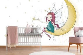 Carta da parati – Fata magica sulla luna