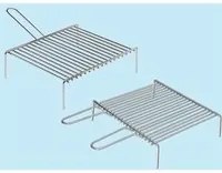 Griglie Graticole per camino con manico - cm. 35x50 - manico doppio