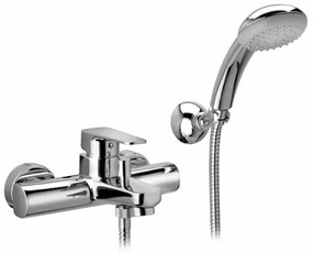 Miscelatore vasca Paffoni Sly in ottone cromo con kit doccia