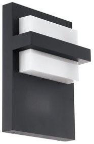 Applique LED moderno da esterno Culpina doppia luce grigio IP44, luce bianco caldo 1100 lumen, EGLO