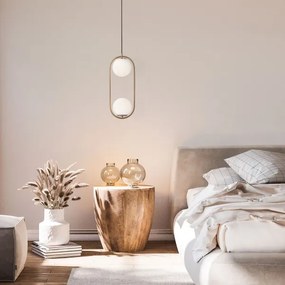 Redo 01-2626 - Lampadario a sospensione con filo NIVA 2xE14/28W/230V