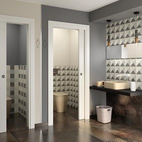 Lavabo da appoggio Smash OLYMPIA CERAMICA quadrato in ceramica L 40 x H 14 x P 20 cm marrone opaco piletta non inclusa