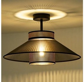 Duolla - Lampadario a plafone RIO SHINY 1xE27/15W/230V diametro 45 cm nero/rame