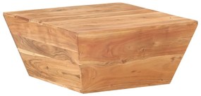 Tavolino Salotto A Forma Di V 66x66x30 Cm Legno Massello Acacia /