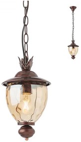 Redo 9632 - Lampadario a sospensione con catena da esterno MATERA 1xE27/42W/230V IP33