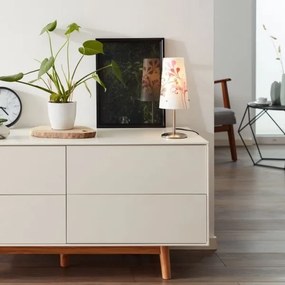 Brilliant - Lampada da tavolo ISI 1xE14/40W/230V bianco/rosa/cromo lucido