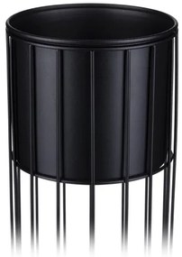 Vaso da fiori in metallo LOFT 55x20 cm nero