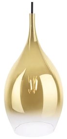 Lampada a sospensione in vetro color oro , ø 20 cm Drup - Leitmotiv