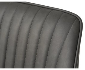 Set di sedie da pranzo grigio scuro in imbottito con braccioli 2 pz Nolan Stripe – Unique Furniture