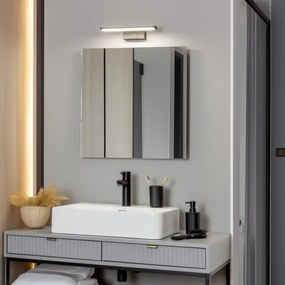 Brilagi - Specchio da bagno con luce LED VESTRA, 6 W/230 V, 30 cm, IP44, nero
