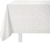 Tovaglia antimacchia 140x180 cm glitter oro natalizia