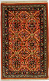 Ghom Tappeto 80 x 120 Rosso (Iran) Annodato A Mano