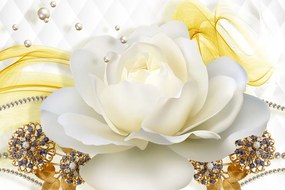 Stampa su tela – Rose di lusso con astrazione