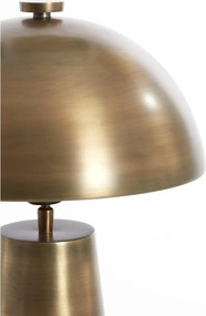 Lampada da tavolo color bronzo con paralume in metallo (altezza totale 52 cm) Dita – Light &amp; Living