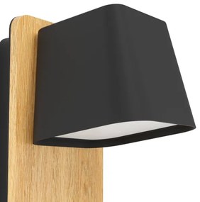 Eglo 390009 - Applique RUSCIO 1xE27/40W/230V nero/marrone