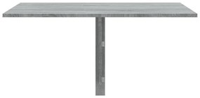 Tavolino muro pieghevole grigio sonoma 100x60x56 cm multistrato