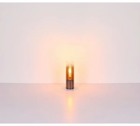 Globo 21000TG - Lampada da tavolo ANNIKA 1xE27/25W/230V diametro 9 cm nero/rame