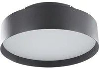 Lampada da soffitto in acciaio Nero con luci a LED integrate in acrilico Illuminazione moderna decorativa di forma rotonda