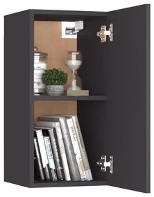 Mobile Porta TV Grigio 30,5x30x60 cm in Legno Multistrato