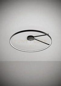 Anello lampada da soffitto nero verniciato diam.109cm 3000k 4258lm...