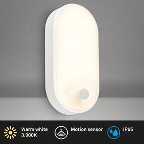 Brilo - applique da esterno a LED con sensore di movimento LED/12W/230V IP65 bianca