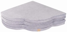 Tappeto da gioco a forma di nuvola in gommapiuma: grigio chiaro