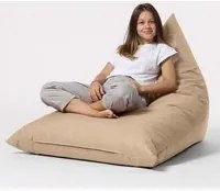 Poltrona sacco beige 145x35x90 cm