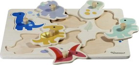 Puzzle in legno (6 pezzi) Dinosaurs - Kindsgut