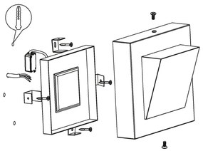 Eglo 94114 - Illuminazione LED da esterno GALARY 1 1xLED/3,7W/230V